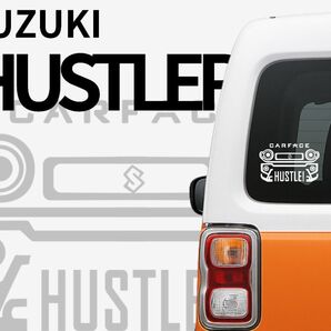 SUZUKIハスラー 2代目 MR02系 おしゃれな車顔ステッカー 車用シール 防水 ドラレコ 給油口 簡単カスタム カーフェイス