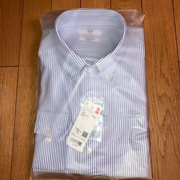 ユニクロ スーパーノンアイロンジャージースリムシャツ XXL