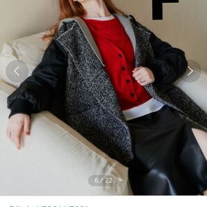 エディットバイイェッカ ヴェッカ ウール混 2way ミドル丈コート 美品