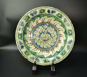 [ Турция iznik керамика цветок документ тарелка 16 век примерно iznik pottery 16c ]