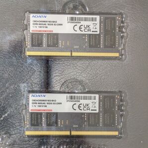 ADATA DDR5-5600 16G SO-DIMM 2個セット 合計32GB
