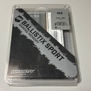 Crucial DDR4 8GB 1枚 BALLISTIX Micron 白色 BLS8G4D26BFSCK DDR4-2666