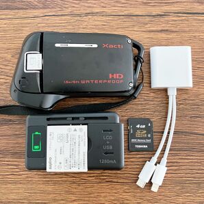 SANYO デジタルカメラ ビデオカメラ Xacti DMX-CA9 動作確認済 マルチ充電器 スマホ転送