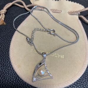 伊勢パールsilver刻印ネックレス銀製品
