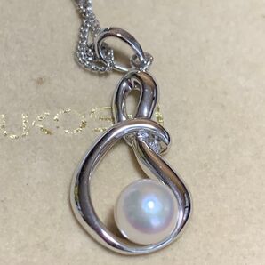 銀製品あこや真珠ネックレス銀製品