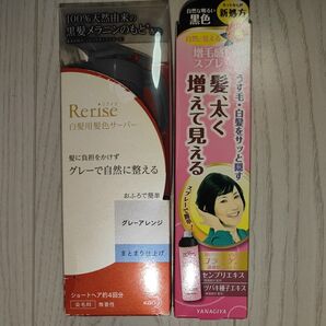 花王リライズ 白髪用髪色サーバー グレーアレンジ & 柳屋 増毛感スプレー 2点セット