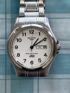 カシオ腕時計　日本製　100Ｍ防水　リュウズ(スクリュー式) 稼働中　　腕時計