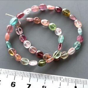 マルチカラートルマリン*スムースオーバル