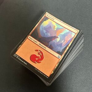 1003【MTG】基本土地 山 新枠 英語 100枚まとめ