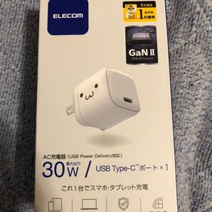 新品 未開封 ELECOM MPA-ACCP7830WF GaN II 30W USB PD 充電器 Android iPhone