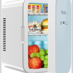 ミニ冷蔵庫 10L 小型 冷蔵庫 ポータブル 冷温庫 0℃~60℃ 温度調節可 保冷保温庫 ワンタッチ操作 LCD温度表示