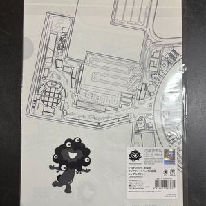 EXPO2025 会場図 クリアファイル モノクロ図面 シングルポケット 新品未開封 ミャクミャク 黒 大阪関西万博