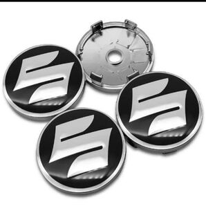 スズキ ホイールセンターキャップ4個60ミリ純正不適応多いです。激安価格値引き不可、