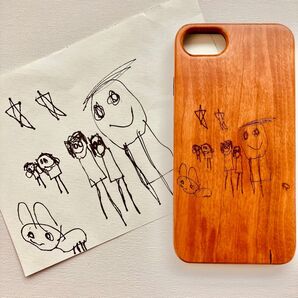【オーダーメイド】iphoneケース 手書き スマホケース オリジナル ロゴ 桜 プレゼント