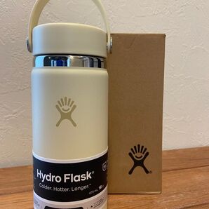 新品Hydro Flask 16oz 473ml Wide mouth COCONUT 水筒 ハイドロフラスク アウトドア