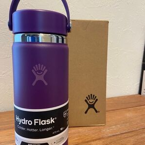新品Hydro Flask 16oz 473ml Wide mouth Beachplum 水筒 ハイドロフラスク キャンプ