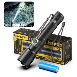 懐中電灯 ハンディライト 充電式 耐衝撃 作業用 避難対策 アウトドア キャンプ