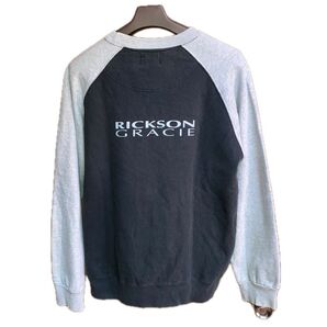 ヒクソングレイシー スウェット トレーナー メンズM ブラック×グレー 柔術