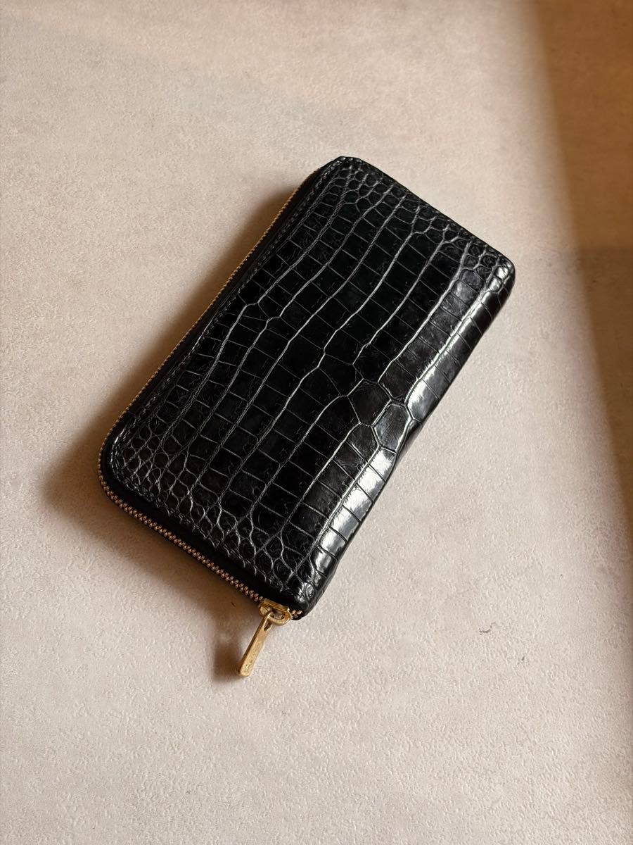 長財布　最高級ポロサス　クロコダイル　レザー