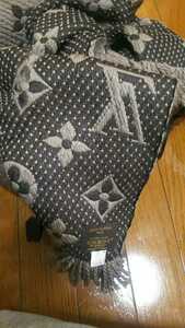  Louis Vuitton muffler Logo mania several times use item 