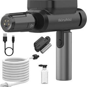 【2025年水圧・水量アップデート版】 折り畳める 高圧洗浄機 コードレス 充電式 5種類の噴射モード水道接続不要 洗車 小型