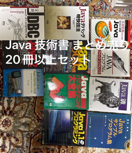 「Java 技術書 まとめ売り 20冊以上セット/オライリー多数/入門〜上級/プログラミング/Java書籍大量」総額約9万円越え