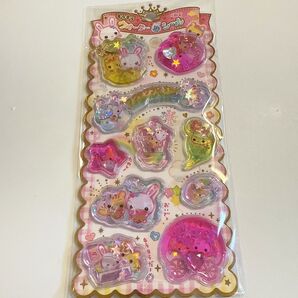 ウォーターinシール ウォーターシール シール フワフワらびちゃん らびちゃん サンリオ うるちゅるポップシール 日焼け シール帳