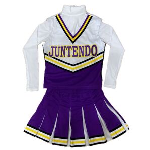 【正規品】順天堂大学 チアリーディング ユニフォーム上下(サイズM)、ボディスーツ、アンスコ 4点セット チア ユニフォーム