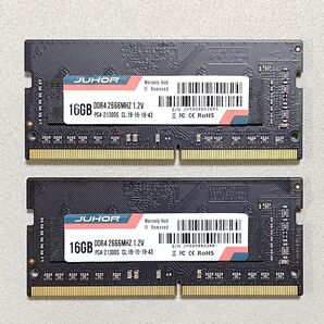 新品☆JUHOR DDR4-2666 16GB 2枚組 計32GB SODIMM