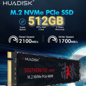 512GB SSD Huadisk-内蔵SSD M.2 NVMe PCIe3.0 x4新品未使用
