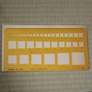 KOKUYO TZ-3030 定規 テンプレート PENCIL ALLOWANCE 0.5