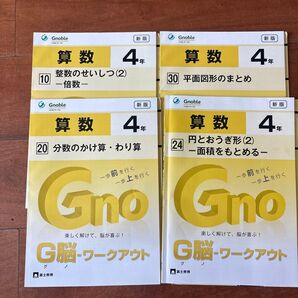 Gnoble 算数 4年 ワークアウト 4冊セット 図形 整数