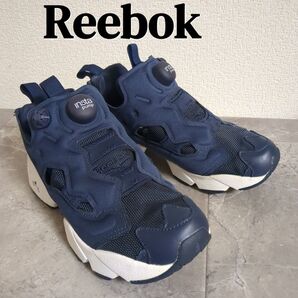 美品☆23㎝ Reebok インスタポンプフューリーOG カレッジネイビー リーボック