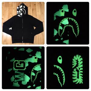 ★蓄光★ zozo限定 city camo シャーク パーカー Sサイズ shark full zip hoodie a bathing ape BAPE エイプ ベイプ アベイシングエイプ 31