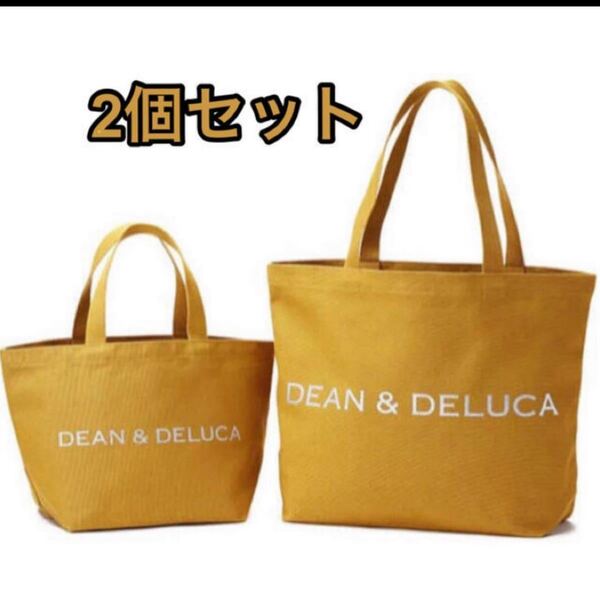 2個セット DEAN&DELUCAチャリティートート キャラメルイエロー S&L