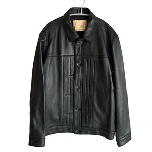 NANO universe ナノユニバースLB.03 レザートラッカージャケ ット 羊革 S