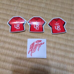 浦和レッズレディース シール3枚 フェイスシール