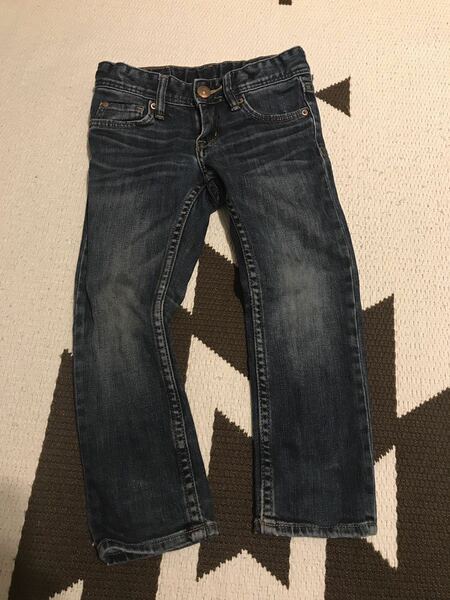 H&M デニム ジーンズ 100センチ キッズ 男の子 パンツ ジーパン ブルー ネイビー ブルーウォッシュ