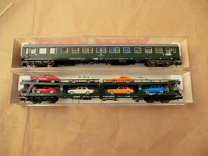  defect )Fleischmann 8116K simple . push car *8285 car . car total 2 both DB Germany National Railways 