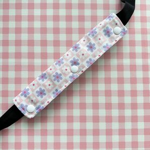 水筒ベルトカバー ブロックチェックフラワー