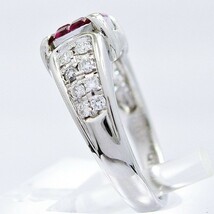 Pt900 ★ リング　指輪　ルビー0.60ct 7月誕生石 ◇ダイヤモンド0.29ct ●12号【中古】 /mj051 10002059_画像4