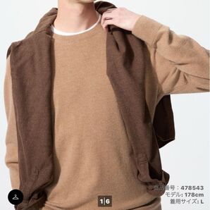 2025年秋新作 UNIQLO カシミヤクルーネックセーター L