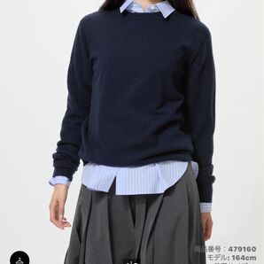 2025年秋新作 UNIQLO カシミヤクルーネックセーター XL