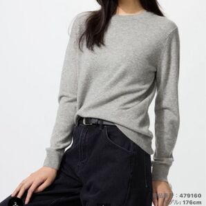 2025年秋新作 UNIQLO カシミヤクルーネックセーター XL