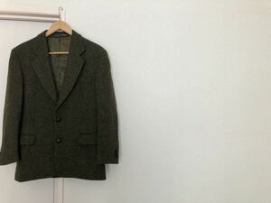 英国製！MADE IN ENGLAND! Harris Tweed テーラードジャケット ハリスツイード size36