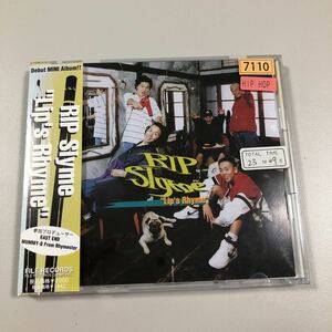 貴重です！【20-09A】　HIP HOP CD RIP Slyme &#34;Lip's Rhyme&#34; デビューミニアルバム！