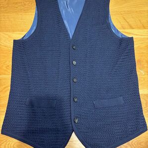 ニットベスト ジレ ネイビー メンズ Vネック Mサイズ Only オンリー