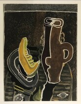 【特価】　≪　　ジョルジュ・ブラック　　≫　　ポショワール【手彩色版画】　TRANCHE DE POTIRON　1959年　GEORGE BRAQUE　KATIA GRANOFF_画像2