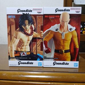 ワンピース エース&ワンパンマン サイタマ Grandista フィギュア 2個セット