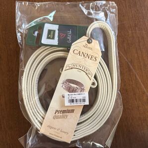 【メルセデス・ベンツ コレクション】Mercedes-Benz × HUNTER(ハンター) 犬用リード クリーム カーフレザー